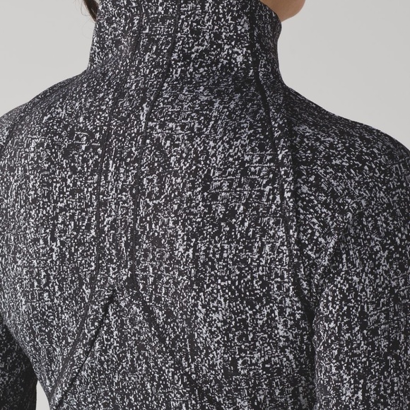 Lululemon Lightly Jacket Luon Suited Jacquard Black & White - Picture 4 of 7